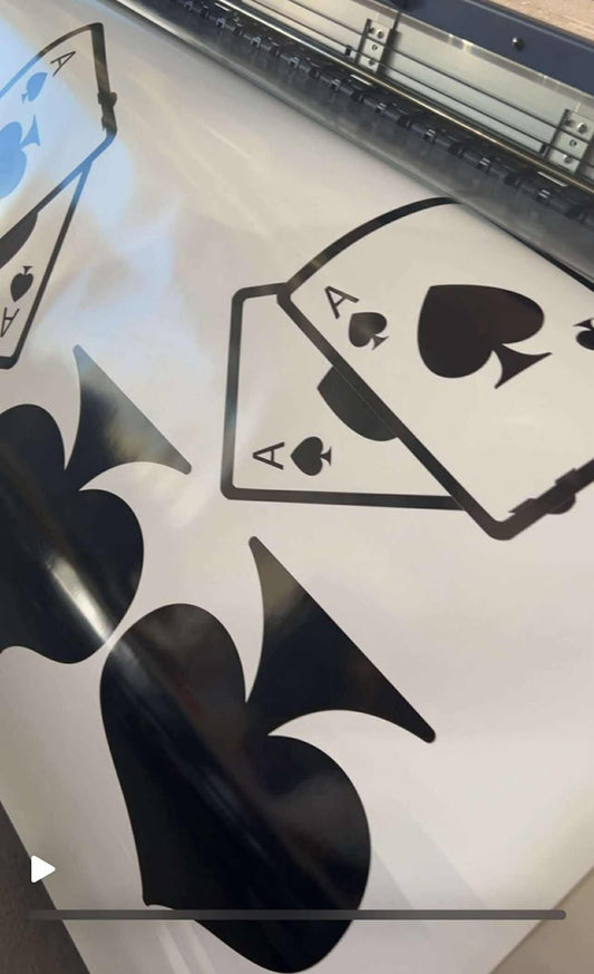 Glossy Adhesive Prints